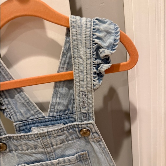 Disney Light Blue Denim Overalls with Character Design - Picture 2 of 6